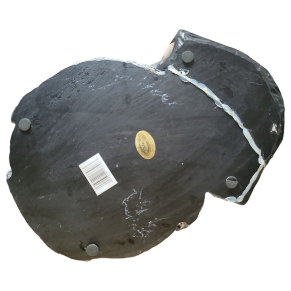 Vtg Waste Basket Garden Planter Black Bear Cub Beehive Wooden Stump Scarf - Picture 7 of 8